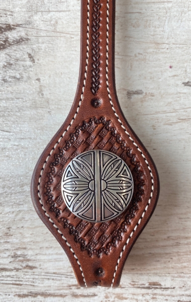 Feather Shield Concho antik in 3 Größen